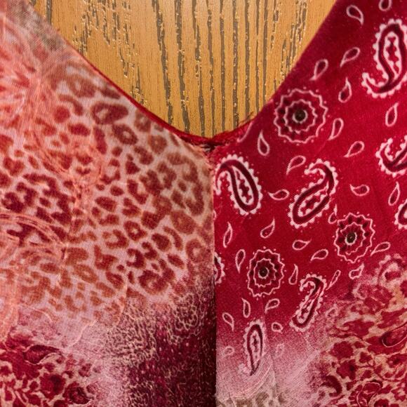 Vintage Y2K Breakin’ Loose women’s Orange V Neck Bias cut Sheath dress (11/12) - Picture 5 of 6